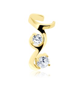 Gold Plated Wavy Design Ear Cuff EC-537-GP